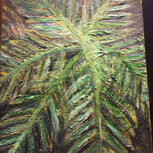 🌿Acrylic Palm Tree Painting.Beautiful 🌿 - Picture 1 of 1